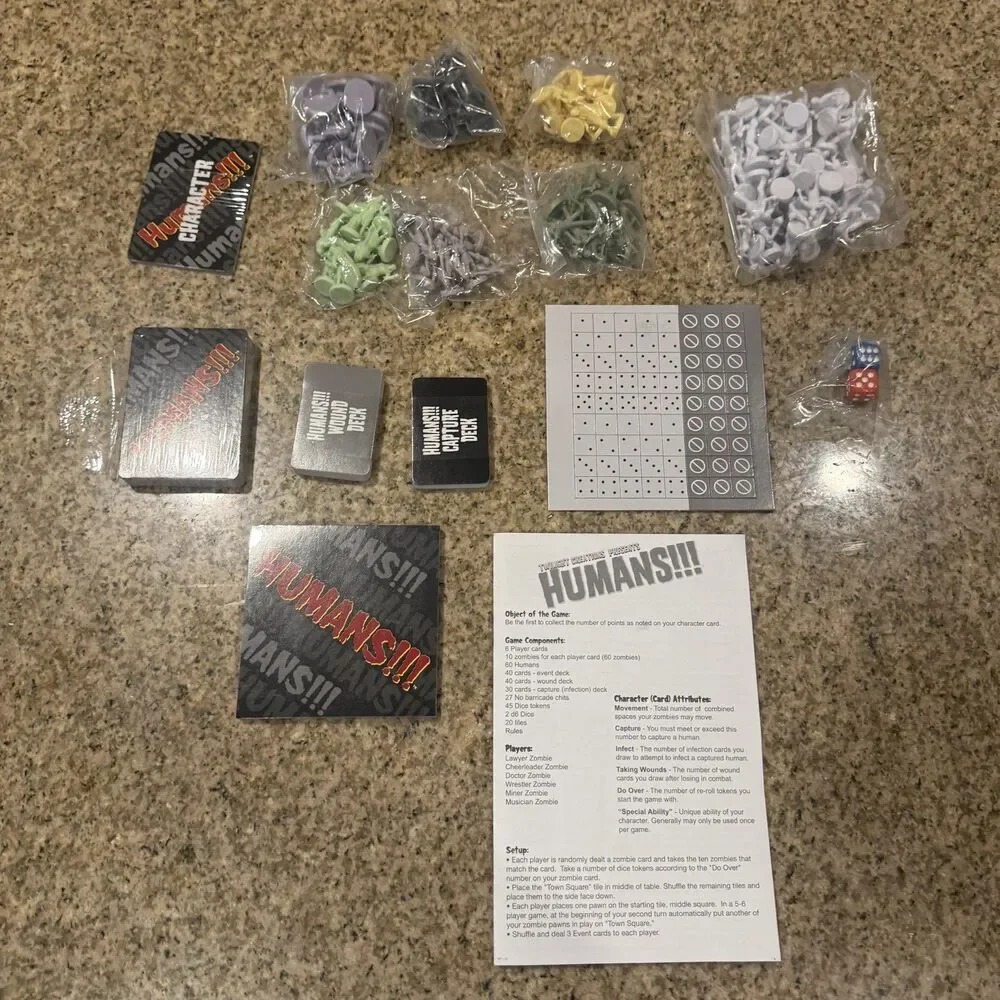 Send More Humans!!! Bloody As Hell Board Card Game Twilight Creations Open Box